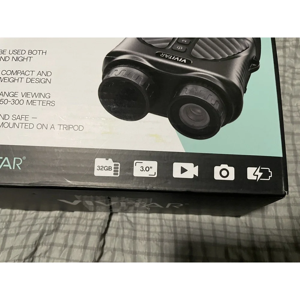 Digital Camera Binocular w/Night Vision 10x Digital Zoom 40m Picture Vivitar
